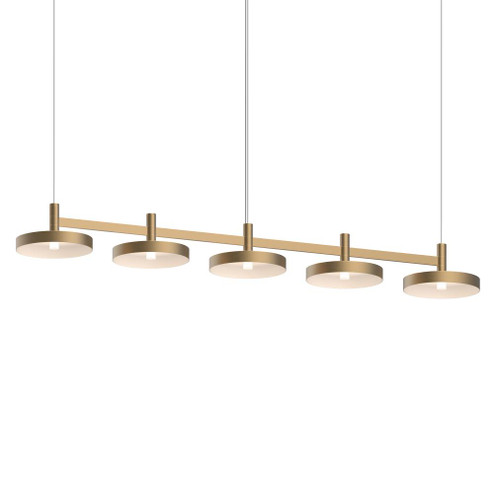 5-Light Linear Pendant w/Pan Shades (107|1785.14-PAN)