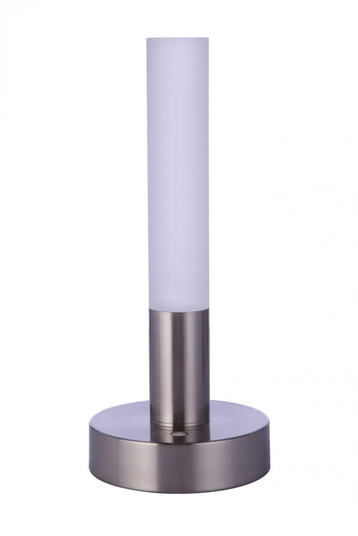 Indoor Rechargeable Dimmable LED Cylinder Portable Lamp in Brushed Polished Nickel (20|86281R-LED)