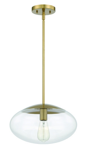 Gaze 1 Light 14'' Pendant in Satin Brass (20|56894-SB)