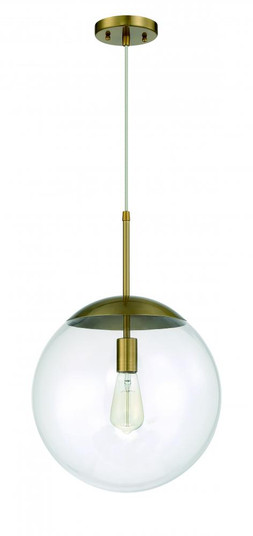 Gaze 1 Light 14'' Pendant in Satin Brass (20|56893-SB)