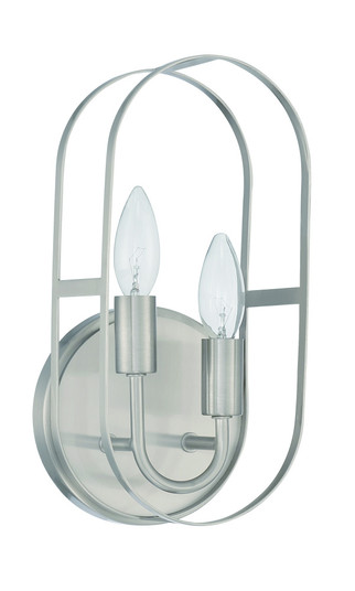Mindful 2 Light Sconce in Brushed Polished Nickel (20|12806BNK2)