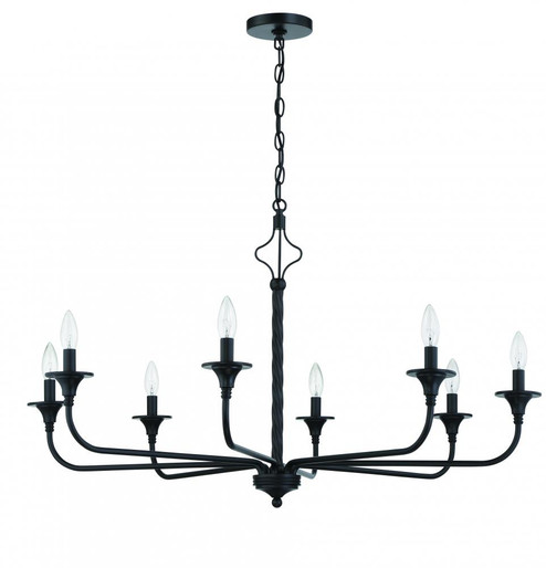 Jolenne 8 Light Chandelier in Flat Black (20|57028-FB)