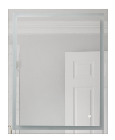 Rectangular LED Mirror with defogger and dimmer, 3000K, 30” x 24” x 1.4”
(MIR3004RT-WH3K) (20|MIR106-W)