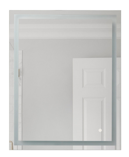30” x 24” x 1.4” Rectangular Back Lit LED Mirror, Defogger & Dimmer, 3000K (20|MIR106-W)