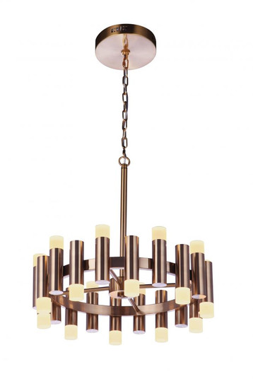 Simple Lux 20 Light LED Chandelier in Satin Brass (20|57520-SB-LED)
