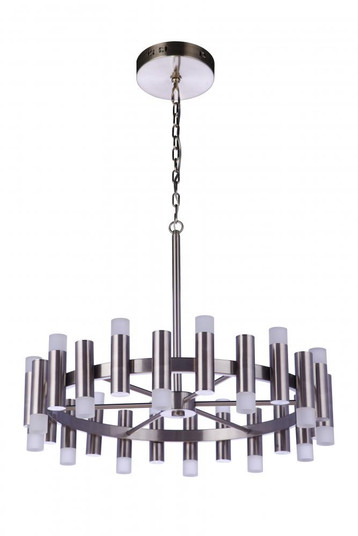 Simple Lux 24 Light LED Chandelier in Brushed Polished Nickel (20|57524-BNK-LED)
