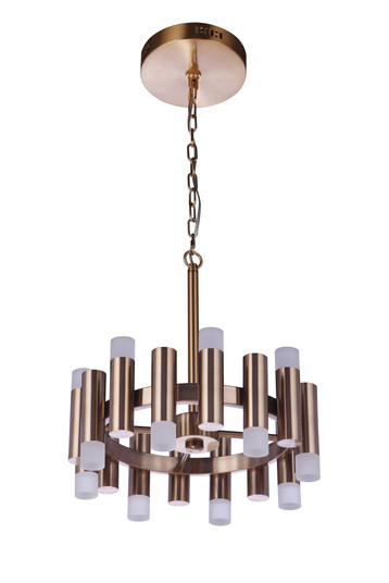Simple Lux 16 Light LED Chandelier in Satin Brass (20|57516-SB-LED)