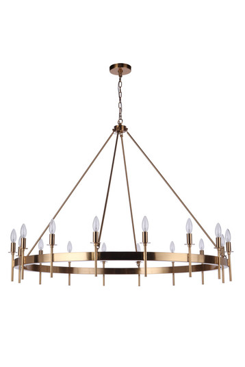Larrson 16 Light Chandelier in Satin Brass (20|54316-SB)