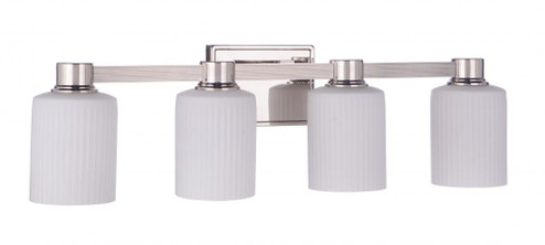 Bretton 4 Light Vanity in Polished Nickel (20|12928PLN4)