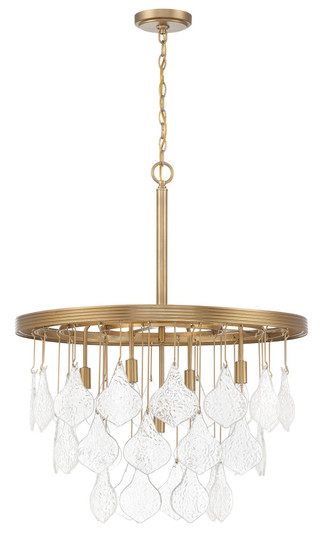 Vesi 5 Light Pendant in Satin Brass (20|P981SB5)