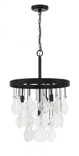 Vesi 4 Light Pendant in Flat Black (20|P980FB4)