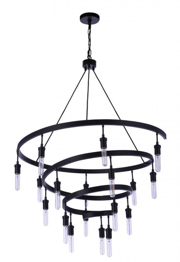 Tranquil 18 Light Chandelier in Flat Black (20|55418-FB)