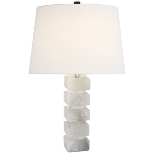 Square Chunky Stacked Table Lamp (279|CHA 8947ALB-L)