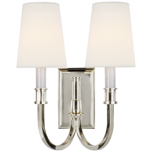 Modern Library Double Sconce (279|TOB 2328PN-L)