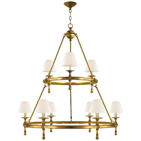 Classic Two-Tier Ring Chandelier (279|SL 5813HAB-L)