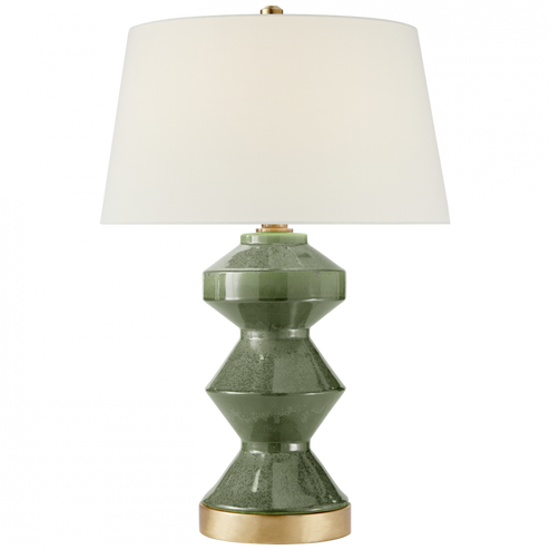 Weller Zig-Zag Table Lamp (279|CHA 8666SHK-L)