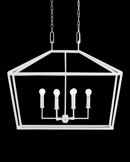Denison Rectangular White Lantern (92|9000-0979)