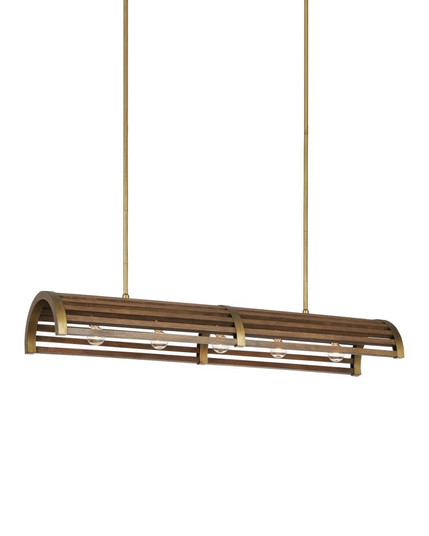 Woodbine Chestnut Rectangular Chandelier (92|9000-0967)