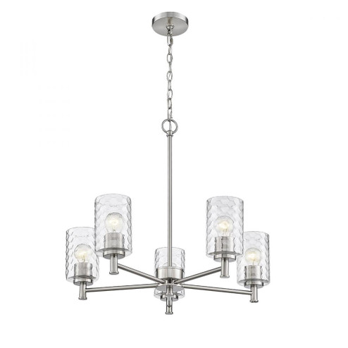 Ashli 5-Light Chandelier Ceiling Light Brushed Nickel (670|9215-BN)