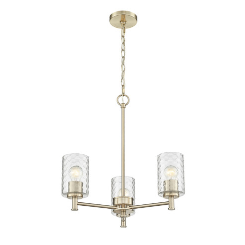 Ashli 3-Light Chandelier Ceiling Light Modern Gold (670|9213-MG)