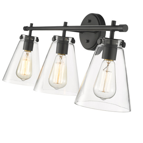 Aliza 3-Light Vanity Matte Black (670|8123-MB)