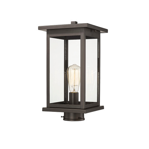 Bowton 1-Light Outdoor Post Lantern Powder Coated Bronze (670|4124-PBZ)