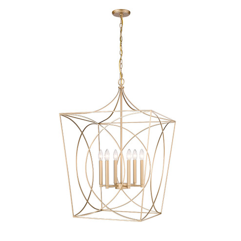 Tracy 6-Light Pendant light Painted Modern Gold (670|4003-PMG)