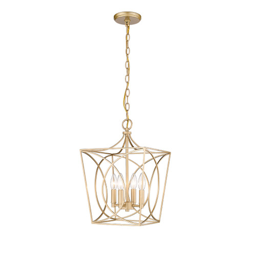 Tracy 4-Light Pendant light Painted Modern Gold (670|4001-PMG)
