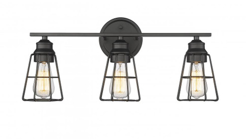 3-Light Vanity Matte Black (670|3383-MB)
