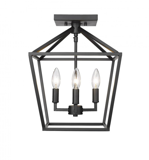 4-Light Semi-Flush Ceiling Mount Matte Black (670|3334-MB)