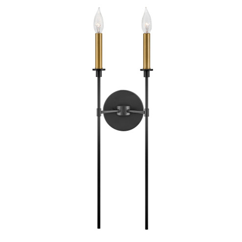 Large Two Light Tall Sconce (1118101|83072BK)
