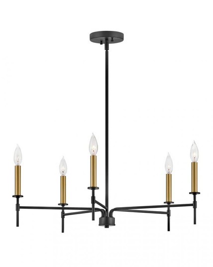 Medium Single Tier Chandelier (1118101|83075BK)