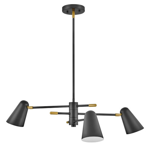 Medium Convertible Mobile Single Tier Chandelier (1118101|83543BK)