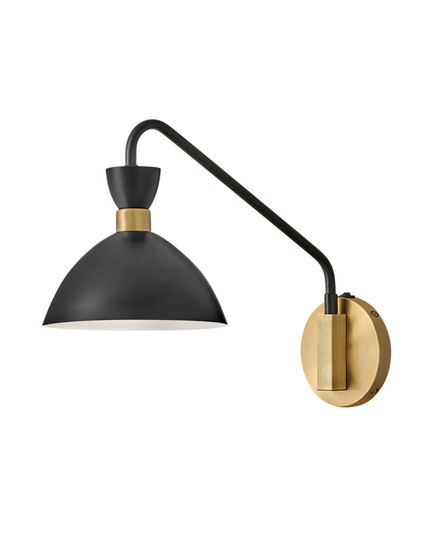 Medium Single Light Plug-in Sconce (1118101|83250BK-HB)