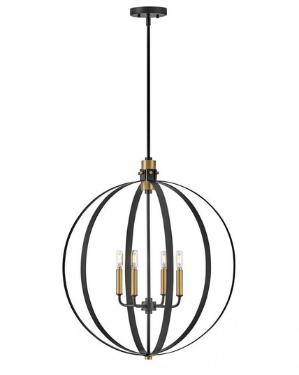 Medium Orb Chandelier (1118101|83034BK)