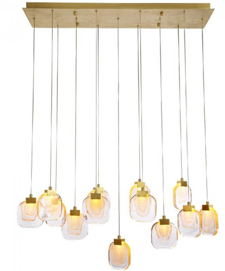 Palazzo 13-light linear chandelier (10813|KCH0120L-13NB)
