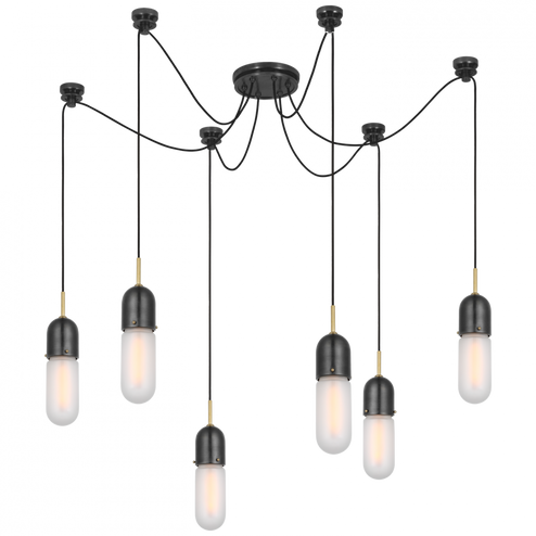Junio 6-Light Chandelier (279|TOB 5645BZ/HAB-FG-6)