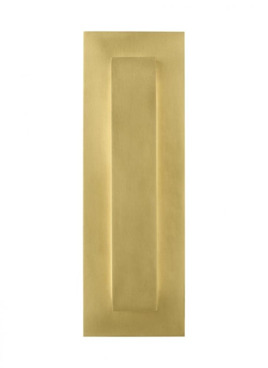 Aspen Contemporary dimmable LED 15 Outdoor Wall Sconce Light outdoor in a Natural Brass/Gold Colored (7355|700OWASP93015DNBUNVSSP)