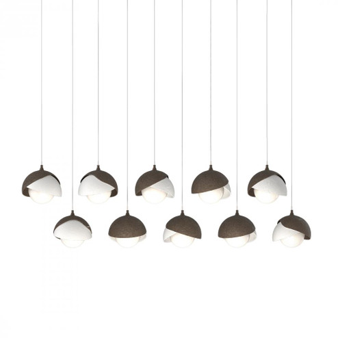 Brooklyn 10-Light Double Shade Pendant (65|131205-SKT-LONG-05-02-GG0711)