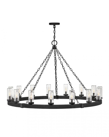 Large Single Tier Chandelier (87|29209BK)