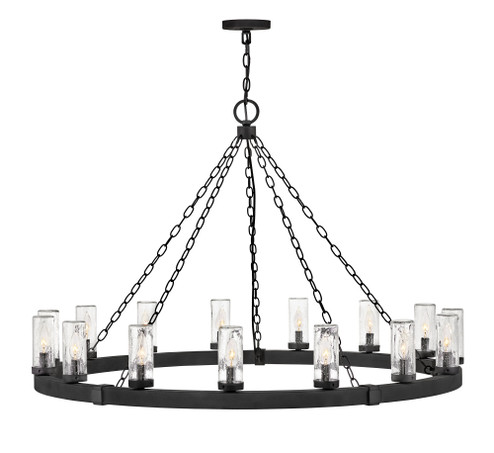 Large Single Tier Chandelier (87|29209BK)