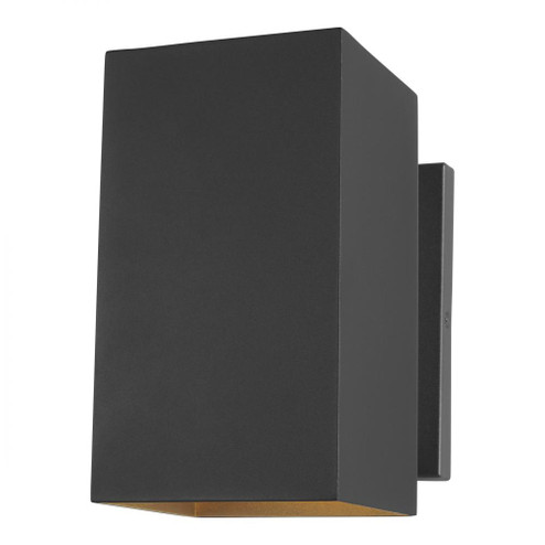Pohl modern 1-light LED outdoor exterior Dark Sky compliant medium wall lantern in black finish with (7725|8731701EN3-12)