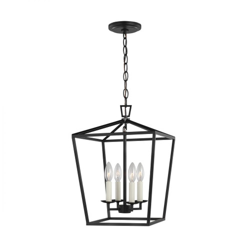 Dianna transitional 4-light indoor dimmable ceiling pendant hanging chandelier light in midnight bla (7725|5292604-112)