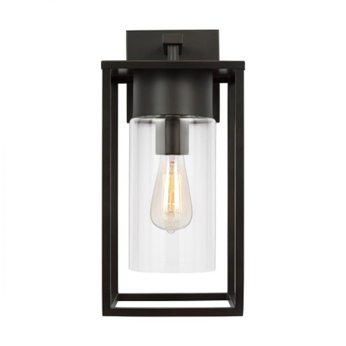 Vado modern 1-light outdoor large wall lantern in antique bronze finish with clear glass panels (7725|8731101-71)