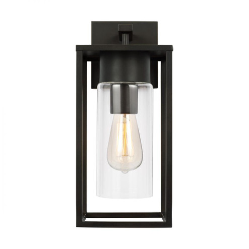 Vado modern 1-light outdoor medium wall lantern in antique bronze finish with clear glass panels (7725|8631101-71)