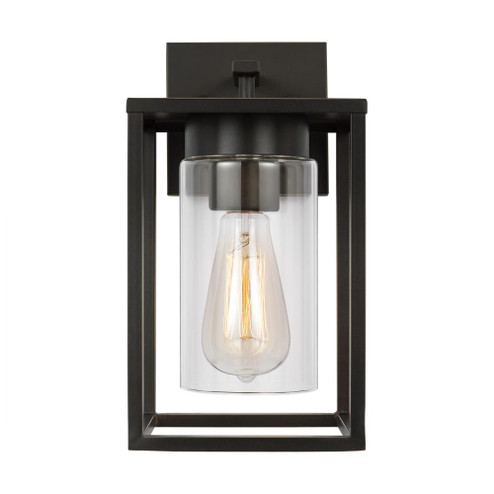 Vado modern 1-light outdoor small wall lantern in antique bronze finish with clear glass panels (7725|8531101-71)