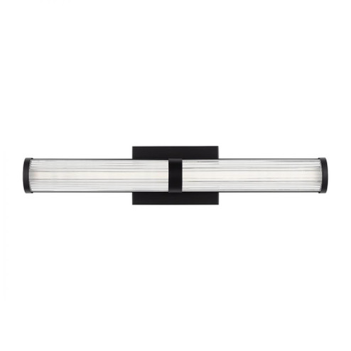 Syden contemporary 1-light LED indoor dimmable medium bath vanity wall sconce in midnight black fini (7725|4559293S-112)