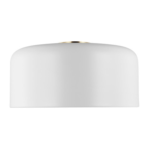 Malone transitional 1-light LED indoor dimmable large ceiling flush mount in matte white finish with (7725|7705401EN3-115)