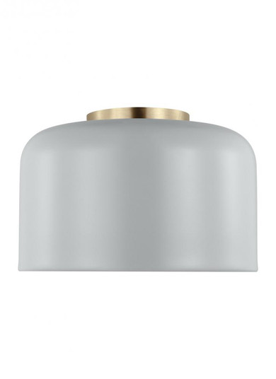 Malone transitional 1-light indoor dimmable small ceiling flush mount in matte grey finish with matt (7725|7505401-118)