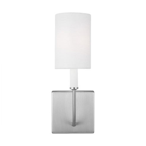 Greenwich modern farmhouse 1-light indoor dimmable bath vanity wall sconce in brushed nickel silver (7725|4167101-962)
